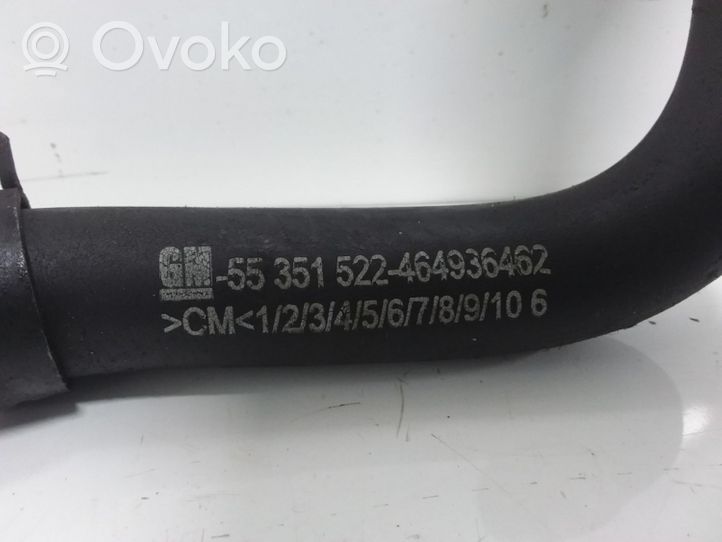 Opel Astra H Breather hose/pipe 55351522