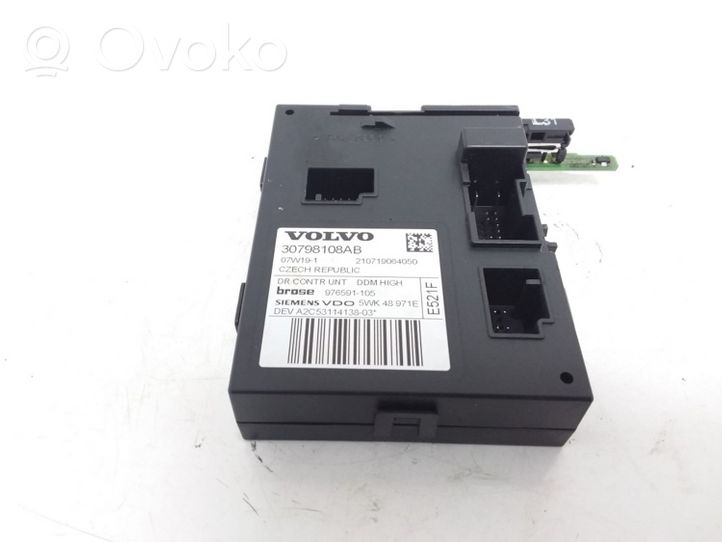 Volvo C30 Unité de commande module de porte 30798108AB