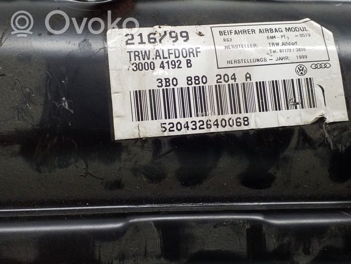 Volkswagen PASSAT B5 Poduszka powietrzna Airbag pasażera 3B0880204A