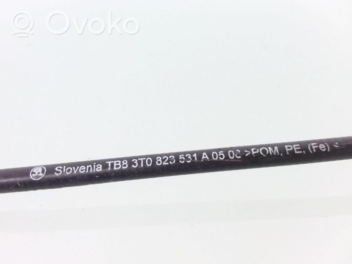 Skoda Superb B6 (3T) Cable de apertura del capó/tapa del motor 3T0823531A