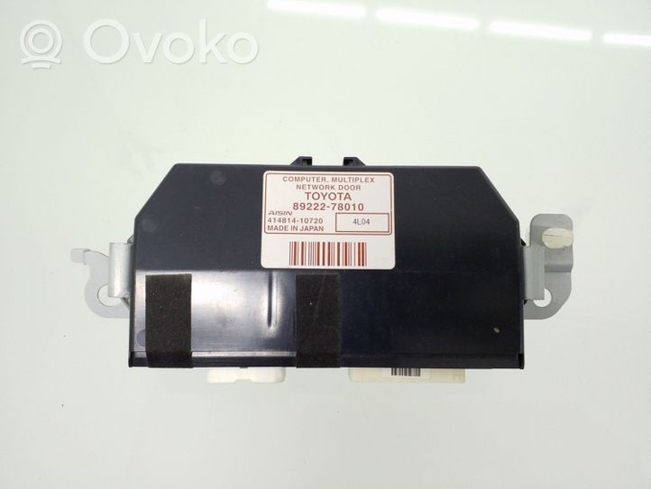 Toyota Corolla E140 E150 Other control units/modules 8922278010