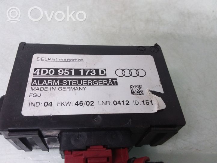 Audi A6 Allroad C5 Boîtier module alarme 4D0951173D