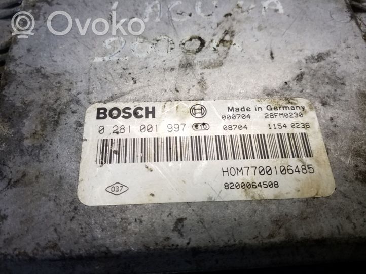 Renault Laguna I Sterownik / Moduł ECU 0281001997