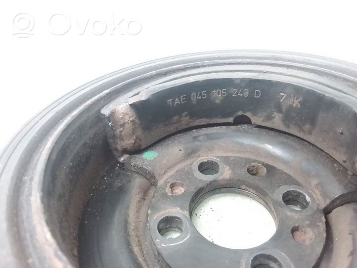 Volkswagen Polo IV 9N3 Koło pasowe wału korbowego 045105243D