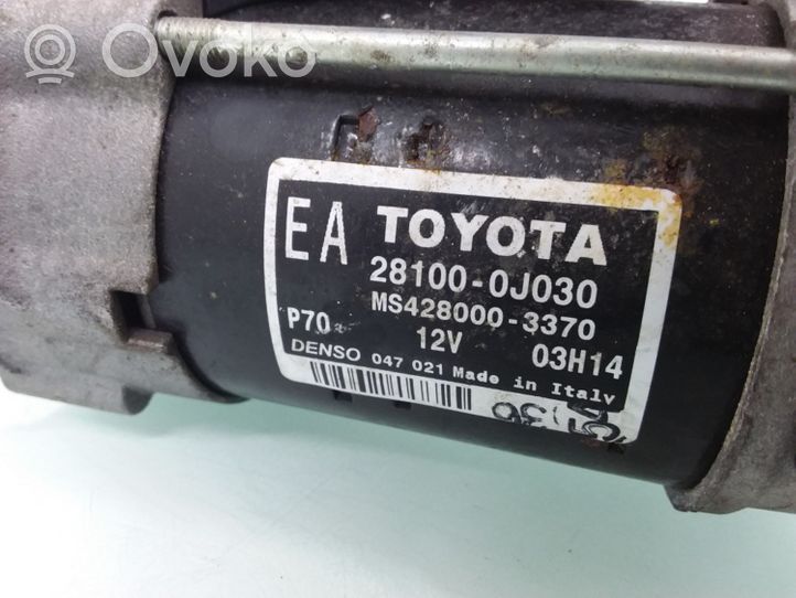 Toyota Yaris Motorino d’avviamento 281000J030