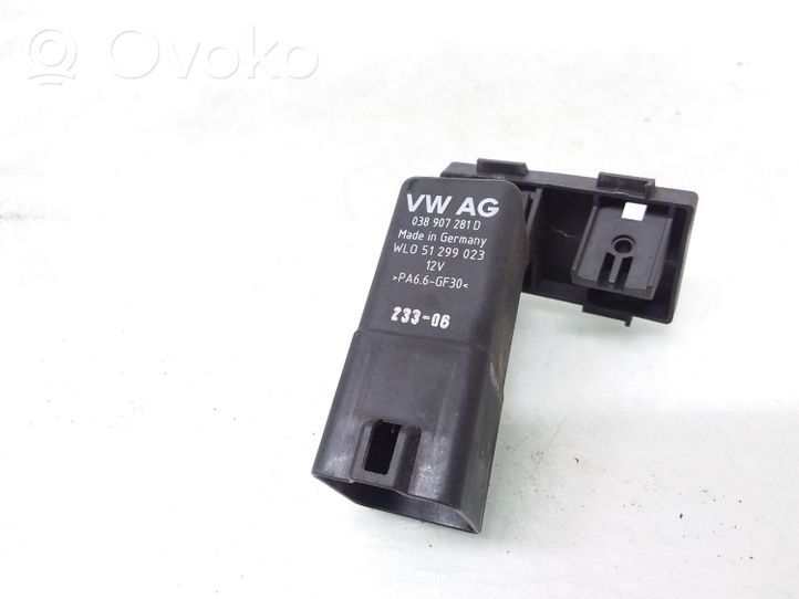 Audi A3 S3 A3 Sportback 8P Glow plug pre-heat relay 038907281D