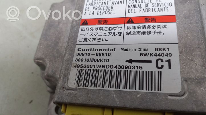 Nissan Pixo Sterownik / Moduł Airbag 3891068K10