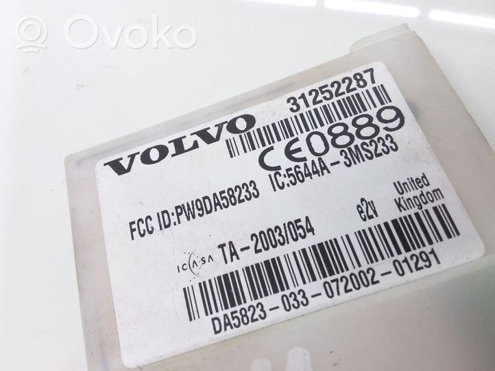 Volvo C30 Hälytyksen ohjainlaite/moduuli 31252287