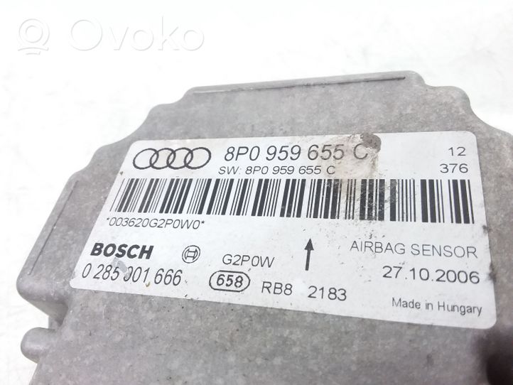 Audi A3 S3 A3 Sportback 8P Airbag control unit/module 8P0959655C