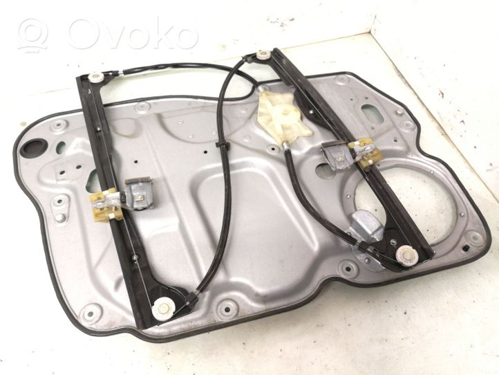 Volkswagen Touran I Front door window regulator with motor 1T1837730AG