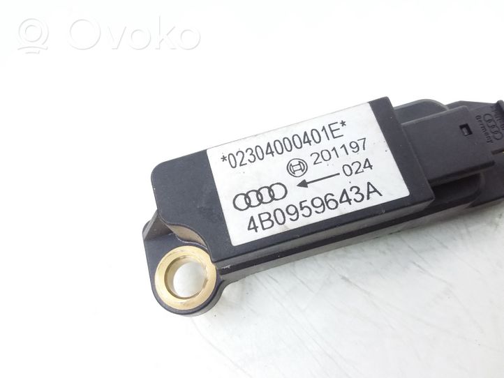 Audi A6 S6 C5 4B Czujnik uderzenia Airbag 4B0959643A