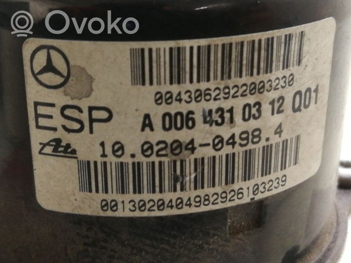 Mercedes-Benz C W203 ABS-pumppu A0365454032