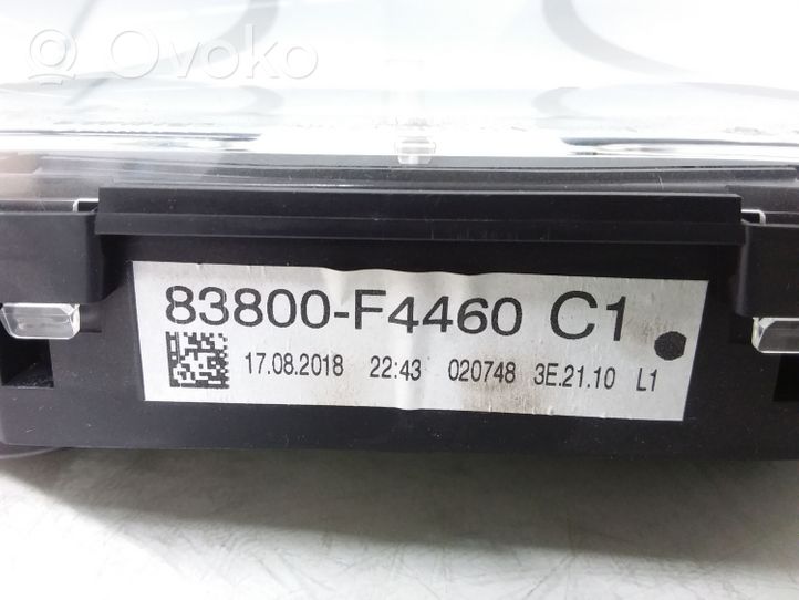 Toyota C-HR Compteur de vitesse tableau de bord 83800F4460