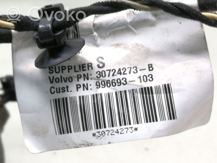 Volvo V50 Wiązka przewodów drzwi tylnych 30724273B