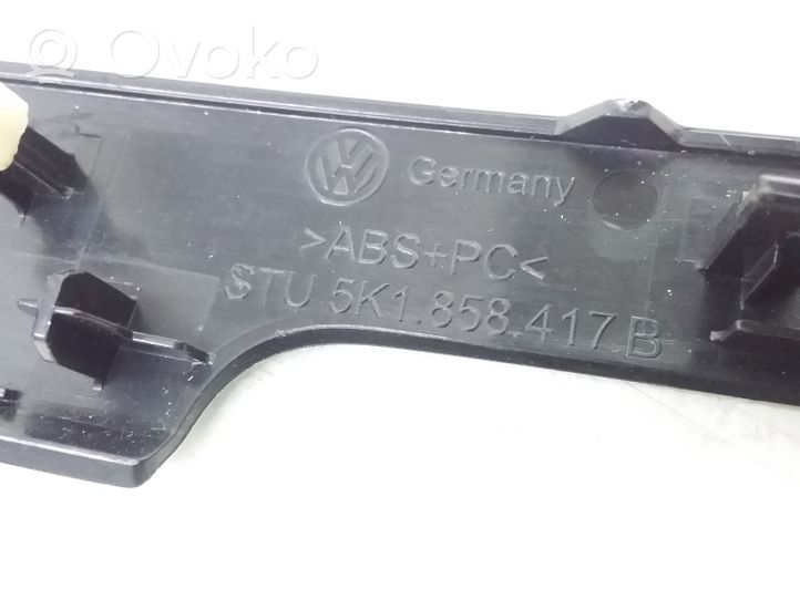 Volkswagen Golf VI Rivestimento del vano portaoggetti del cruscotto 5K1858417B