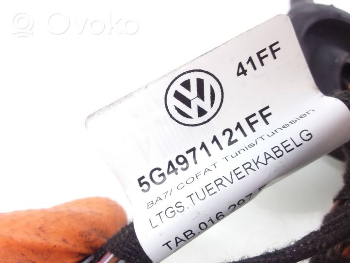 Volkswagen Golf VII Wiązka przewodów drzwi przednich 5G4971121FF