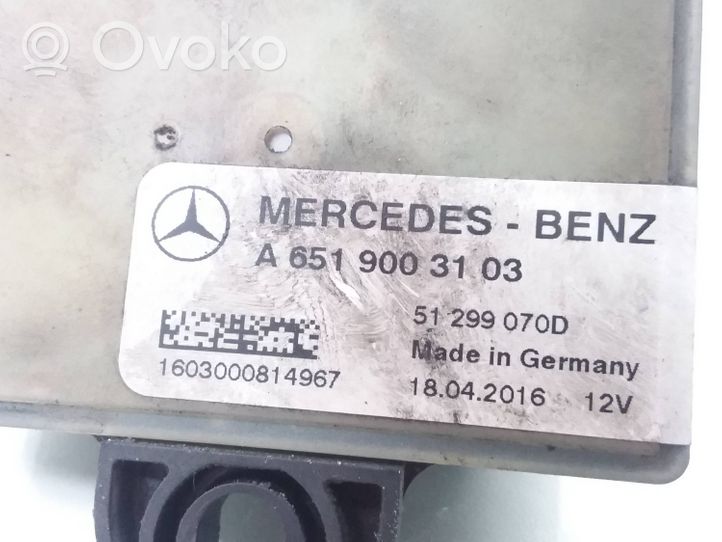 Mercedes-Benz CLA C117 X117 W117 Hehkutulpan esikuumennuksen rele A6519003103