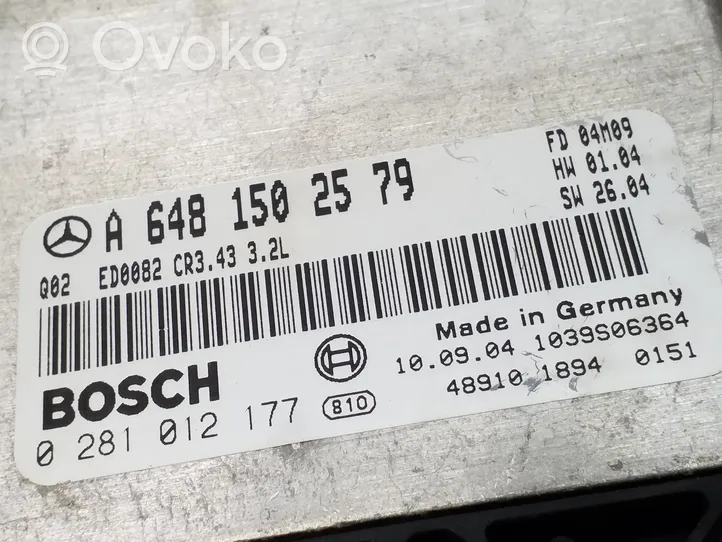 Mercedes-Benz S W220 Sterownik / Moduł ECU A6481502579