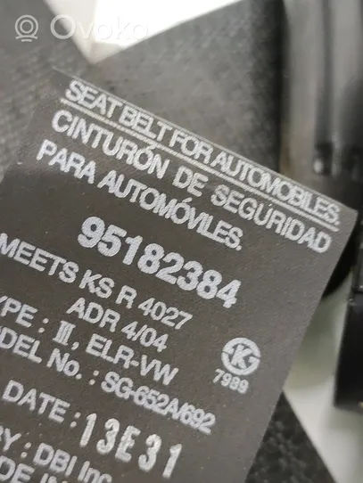 Chevrolet Captiva Kolmannen istuinrivin turvavyö 95182384
