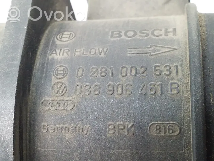 Audi A4 S4 B6 8E 8H Débitmètre d'air massique 0281002531