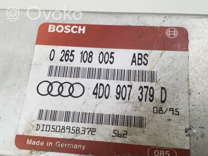 Audi A4 S4 B5 8D Sterownik / moduł ABS 0265108005