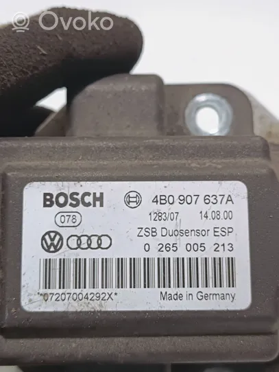 Audi A4 S4 B5 8D Sensore di imbardata accelerazione ESP 4B0907637A