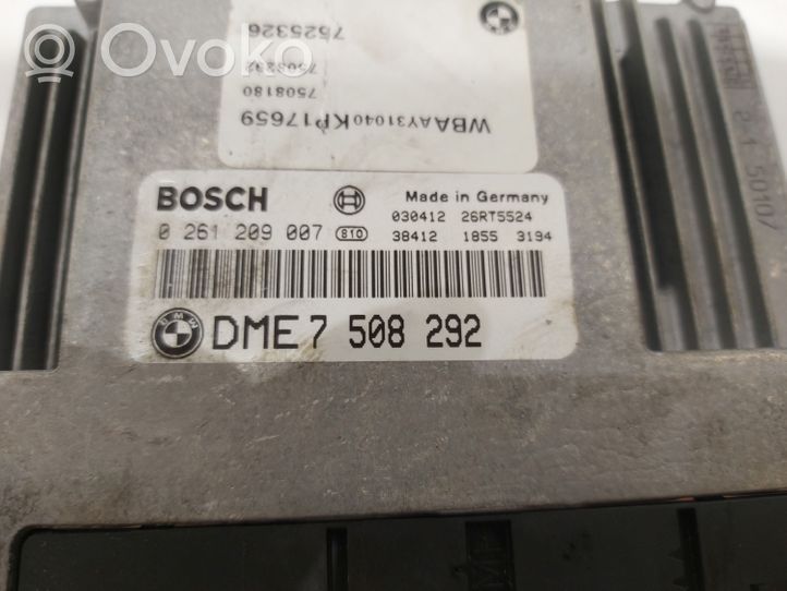 BMW 3 E46 Sterownik / Moduł ECU DME7508292