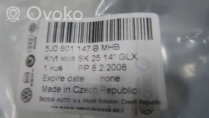 Skoda Fabia Mk2 (5J) Kołpaki oryginalne R14 5J0601147B