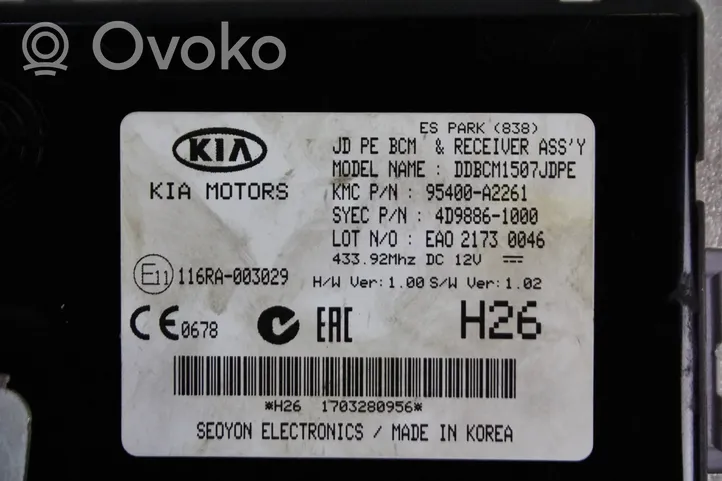 KIA Ceed Autres unités de commande / modules 95400a2261