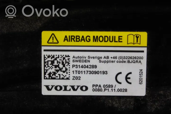 Volvo V40 Cross country Poduszka powietrzna Airbag dla pieszych 31404289