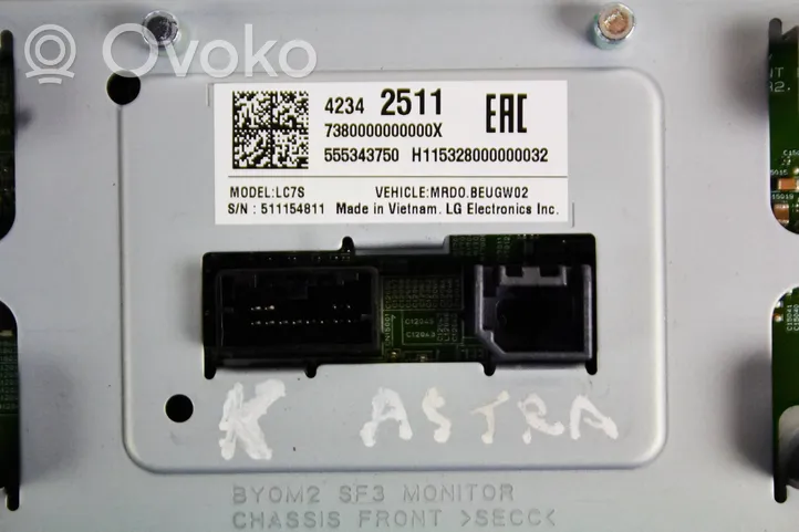 Opel Corsa E Moduł / Sterownik GPS 555343750