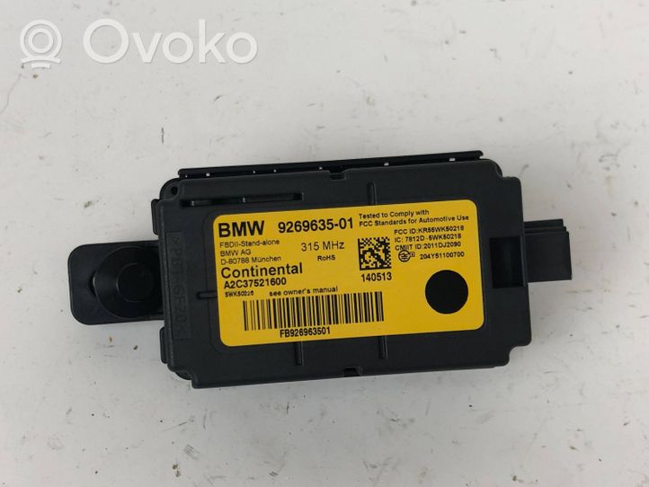 BMW 3 GT F34 Alarm control unit/module 9269635