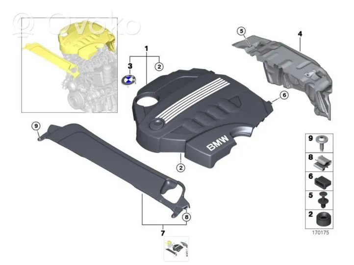 BMW 3 F30 F35 F31 Blocco/serratura/supporto del portellone posteriore/bagagliaio 51471911992