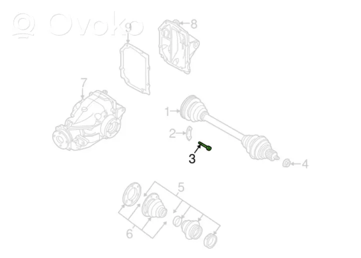 BMW 3 E90 E91 Other rear suspension part 33217522164