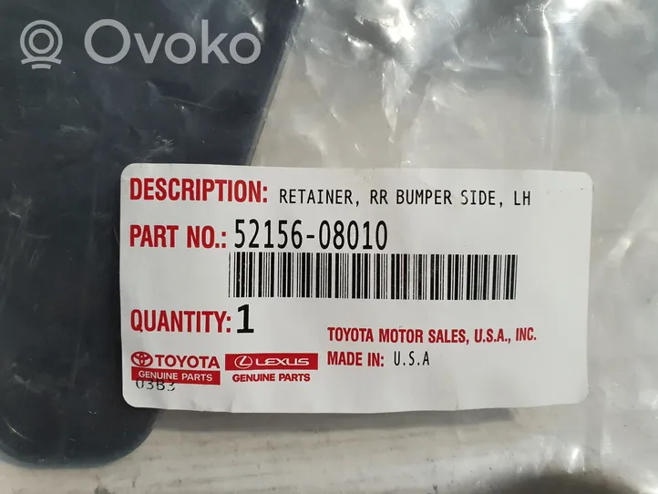 Toyota Sienna XL30 III Staffa di rinforzo montaggio del paraurti posteriore 5215608010