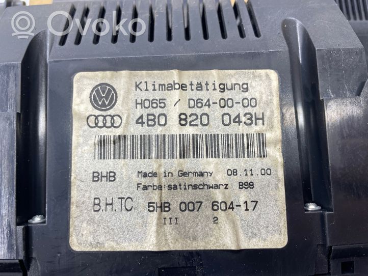 Audi A6 S6 C5 4B Panel klimatyzacji 4B0820043H