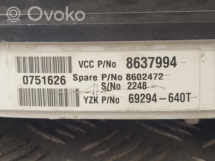 Volvo S60 Licznik / Prędkościomierz 8637994