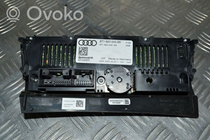 Audi A4 S4 B8 8K Climate control unit 8T1820043AK