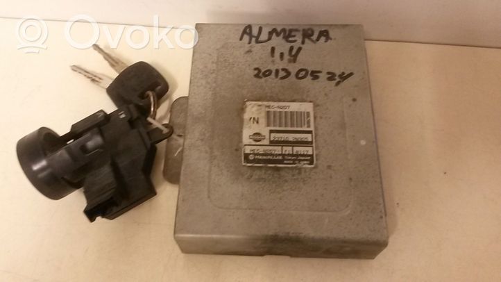 Nissan Almera Komputer / Sterownik ECU i komplet kluczy MECN207