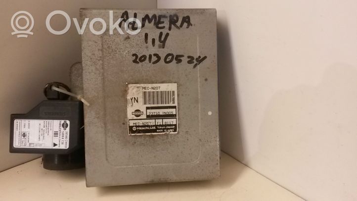 Nissan Almera Komputer / Sterownik ECU i komplet kluczy MECN207