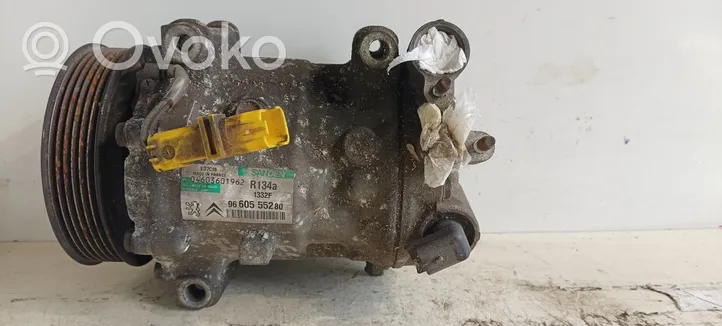 Citroen C5 Ilmastointilaitteen kompressorin pumppu (A/C) 9660555280