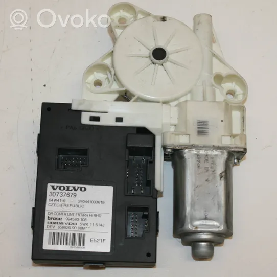 Volvo V50 Regulador con motor de la ventanilla de la puerta corredera 30737679