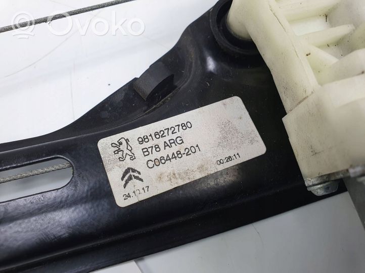Citroen C4 II Picasso Elektryczny podnośnik szyby drzwi tylnych 9816271480