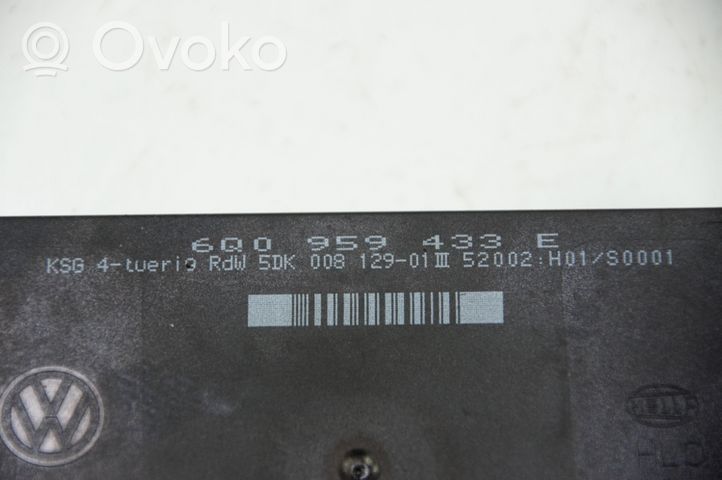 Seat Ibiza III (6L) Sterownik / Moduł komfortu 6Q0959433E KOMFORTU