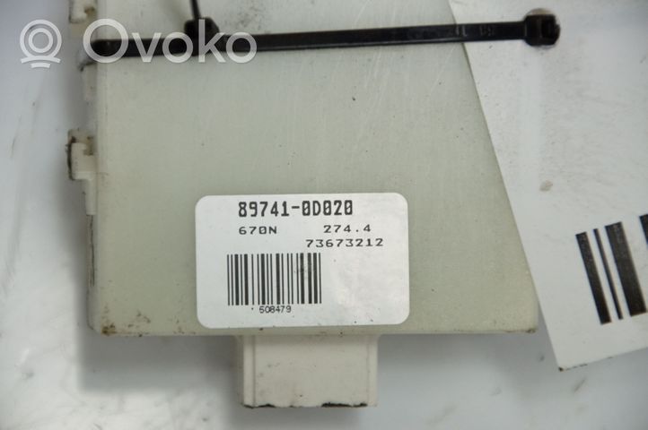 Toyota Yaris Hälytyksen ohjainlaite/moduuli 89741-0D020 ALARMU