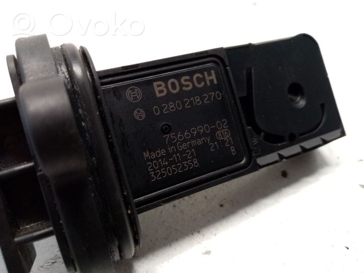 BMW 6 F12 F13 Mass air flow meter 7566990