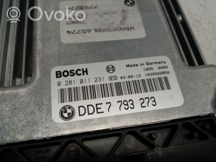 BMW 7 E65 E66 Kit calculateur ECU et verrouillage 7793273