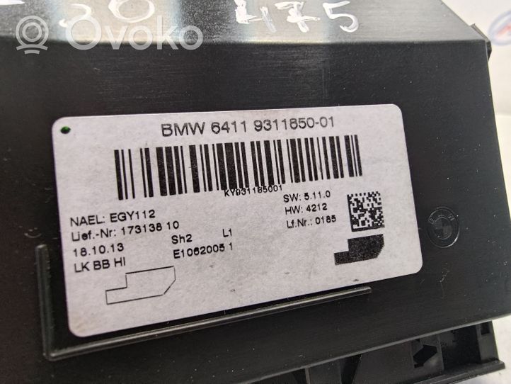 BMW 3 F30 F35 F31 Module unité de contrôle climatisation 64119311850