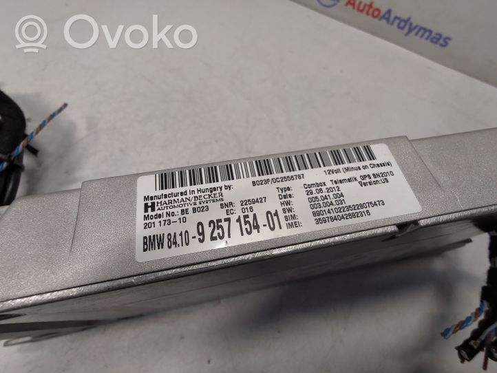 BMW 3 F30 F35 F31 Puhelimen käyttöyksikkö/-moduuli 9257154