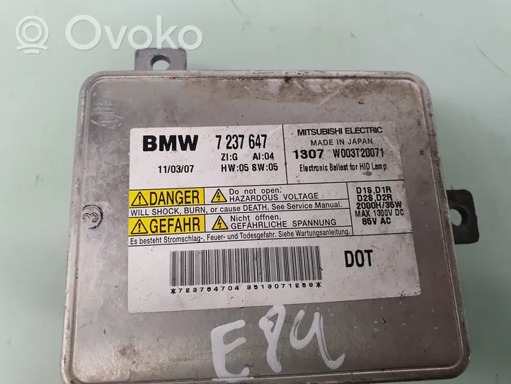 BMW X1 E84 Sterownik / moduł świateł Xenon 7237647